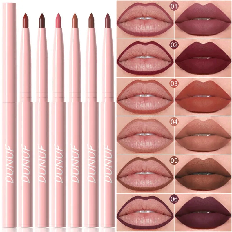 💄 6-Color Velvet Matte Lip Liner Set ✨💋