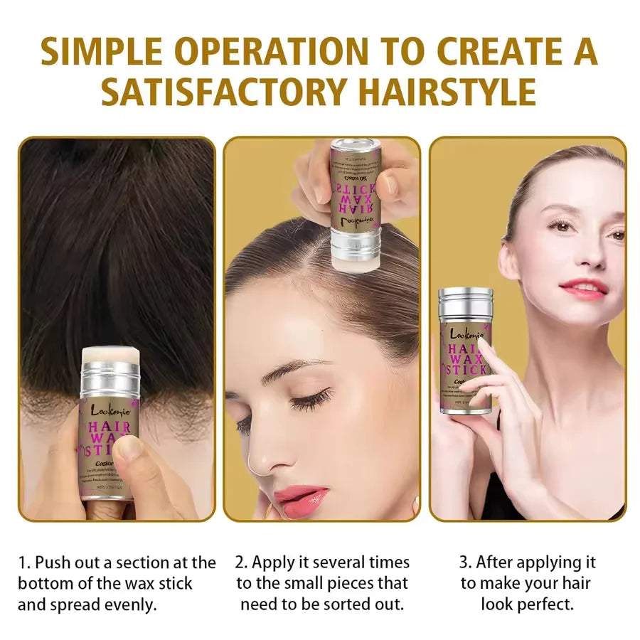 Lockmio 75g Hair Wax Stick with Castor Oil 💇‍♀️