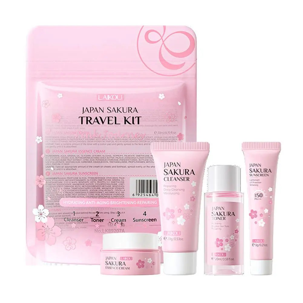 ✨ Sakura Skin Care Travel Set 🌸💧