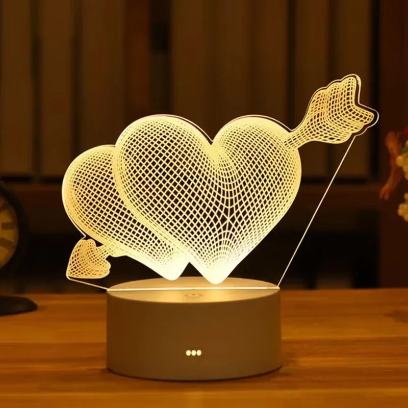 ❤️ 3D Love LED Lamp – Where Light Meets Emotion ✨️