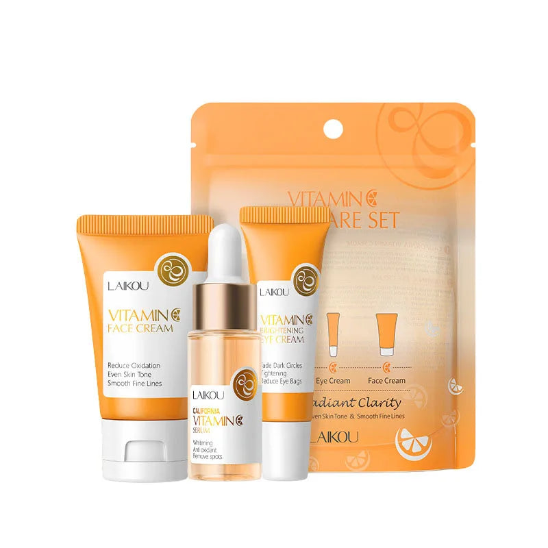 🍊 Vitamin C Radiance Skincare Set — 3 pcs ✨