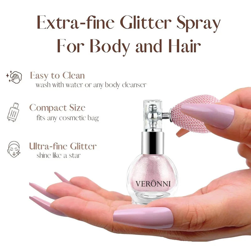 💎 Multifunktionales Highlighter-Spraypuder – für Gesicht, Körper &amp; Haare ✨✨️