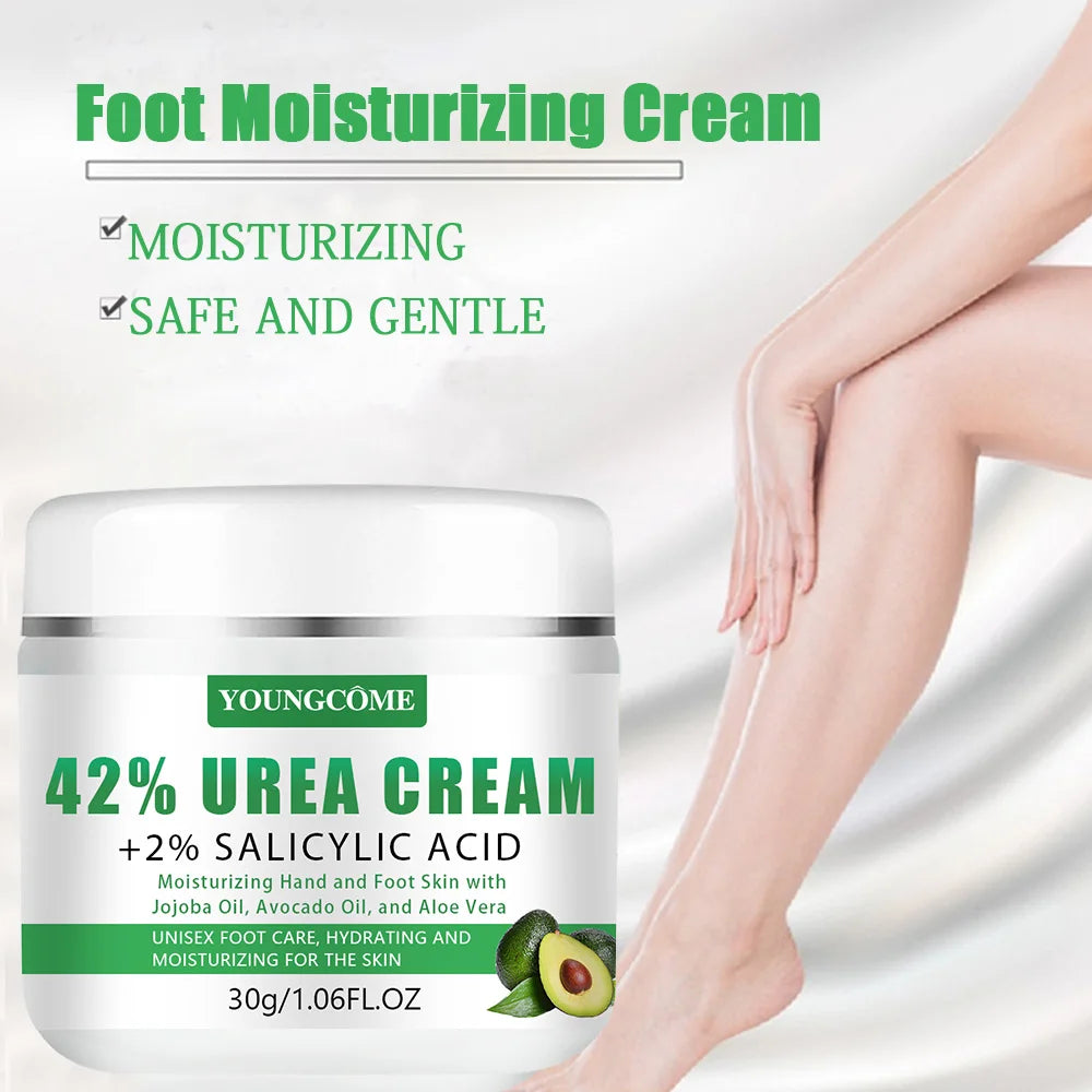🦶YOUNGCOME 42% Urea + 2% Salicylic Acid Avocado Foot Cream 🥑✨