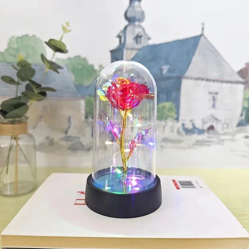 ✨ LED Simulated Rose Flower – Romantic Valentine’s Day Night Light 🌹