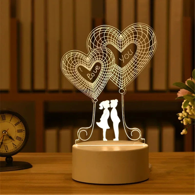 ❤️ 3D Love LED Lamp – Where Light Meets Emotion ✨️
