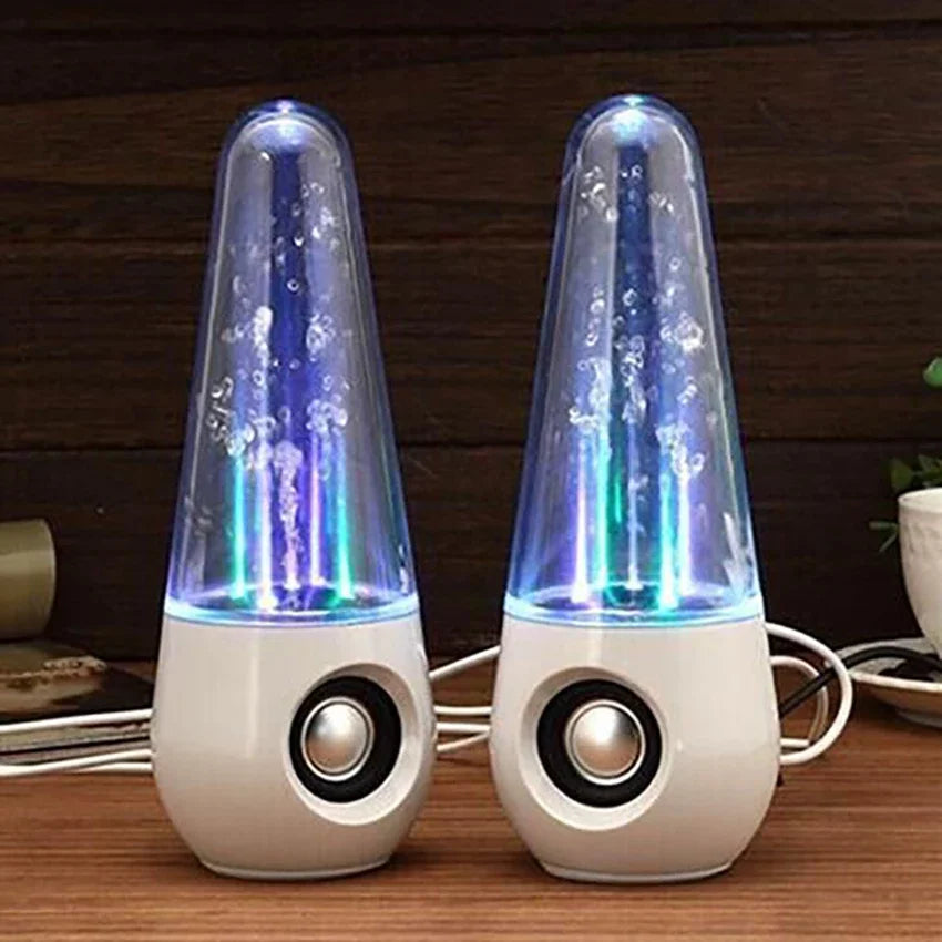 💦 LED Dancing Water Speakers – Music Fountain Stereo (2PCS) 🎶💜