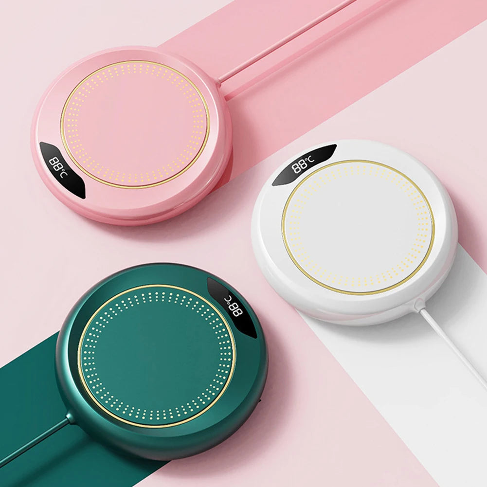 ☕💖 Electric Coffee Mug Warmer – 3 Temperature Settings 🔥✨