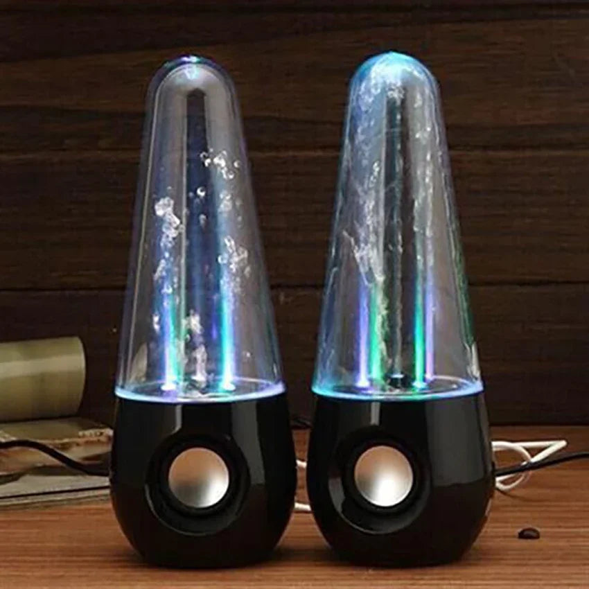 💦 LED Dancing Water Speakers – Music Fountain Stereo (2PCS) 🎶💜