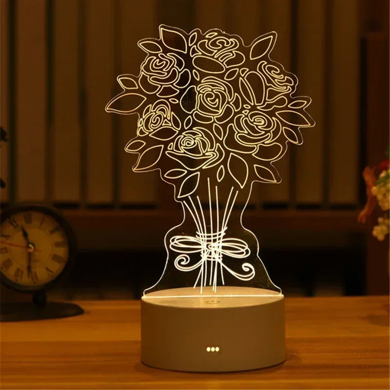 ❤️ 3D Love LED Lamp – Where Light Meets Emotion ✨️