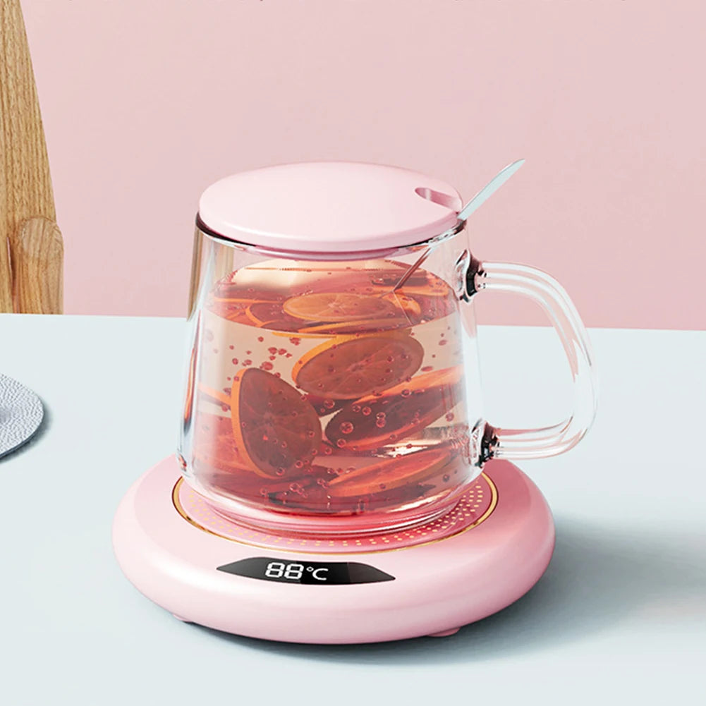 ☕💖 Electric Coffee Mug Warmer – 3 Temperature Settings 🔥✨