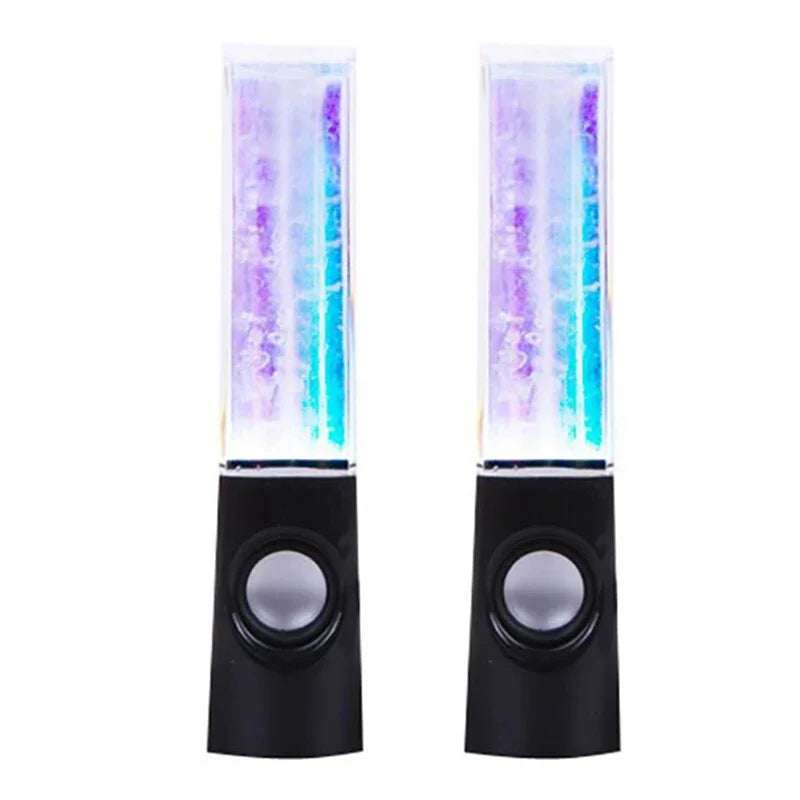 💦 LED Dancing Water Speakers – Music Fountain Stereo (2PCS) 🎶💜