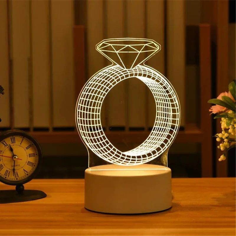 ❤️ 3D Love LED Lamp – Where Light Meets Emotion ✨️