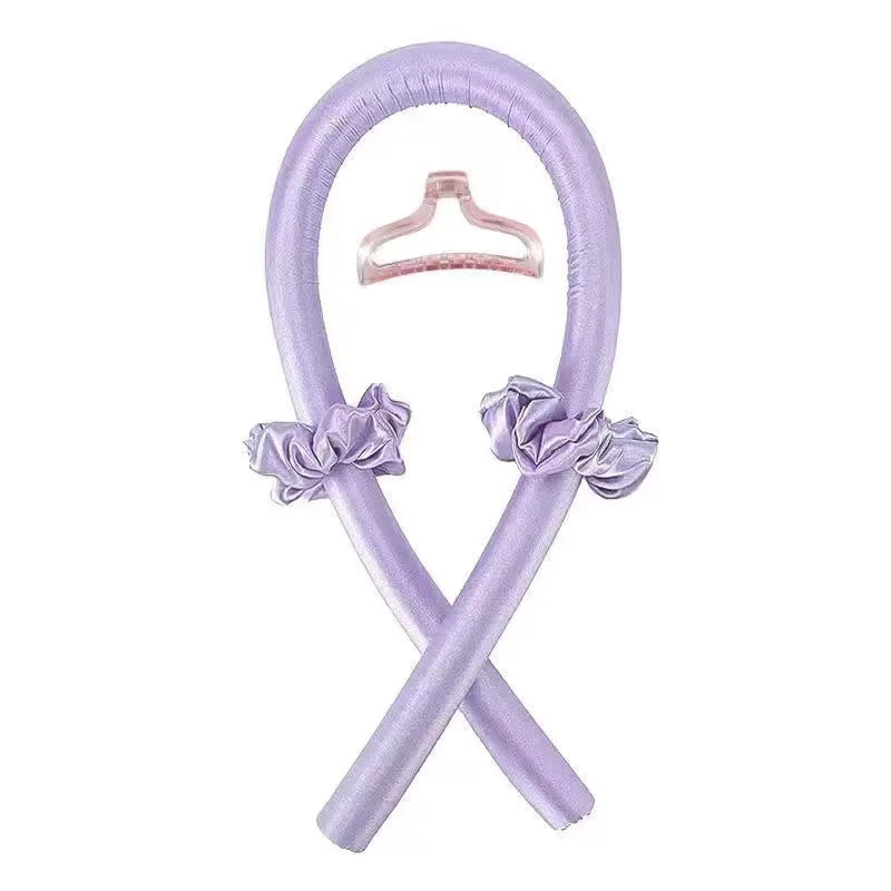 🌀 Heatless Curling Rod Headband — Natural Soft Waves 🐆