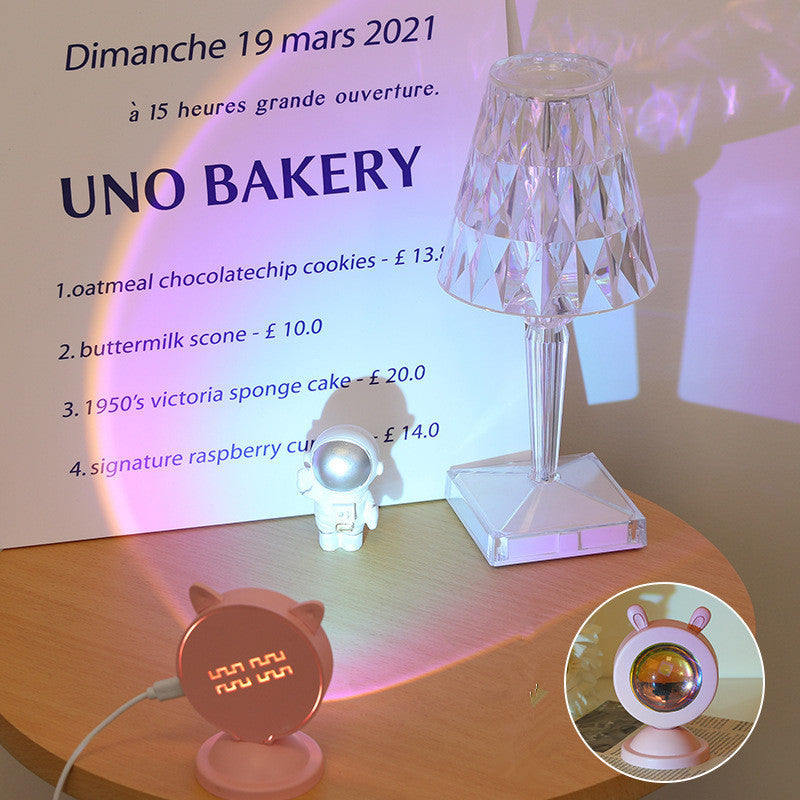 🌅 Mini Sunset Projection Lamp — Your Room, More Aesthetic home 🌈💛