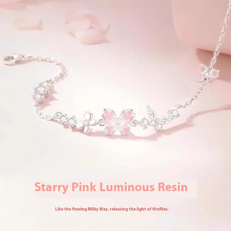 🩷Dreamy Glow Butterfly Bracelet 🦋 Light-Up Wrist Jewelry ✨️