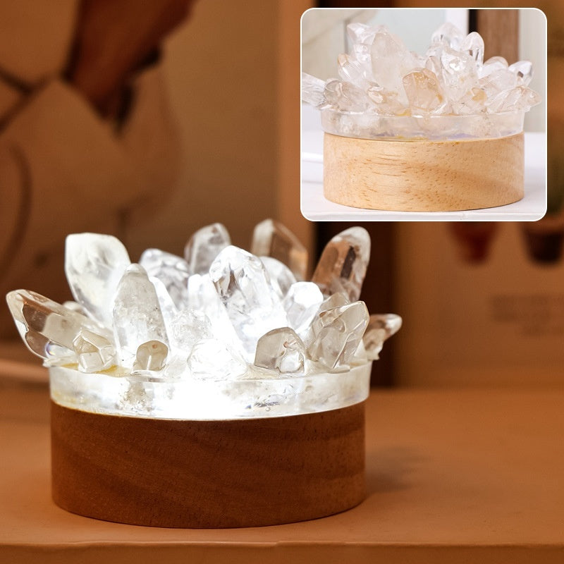 ✨️💜Natural Crystal Night Lamp 💜✨️