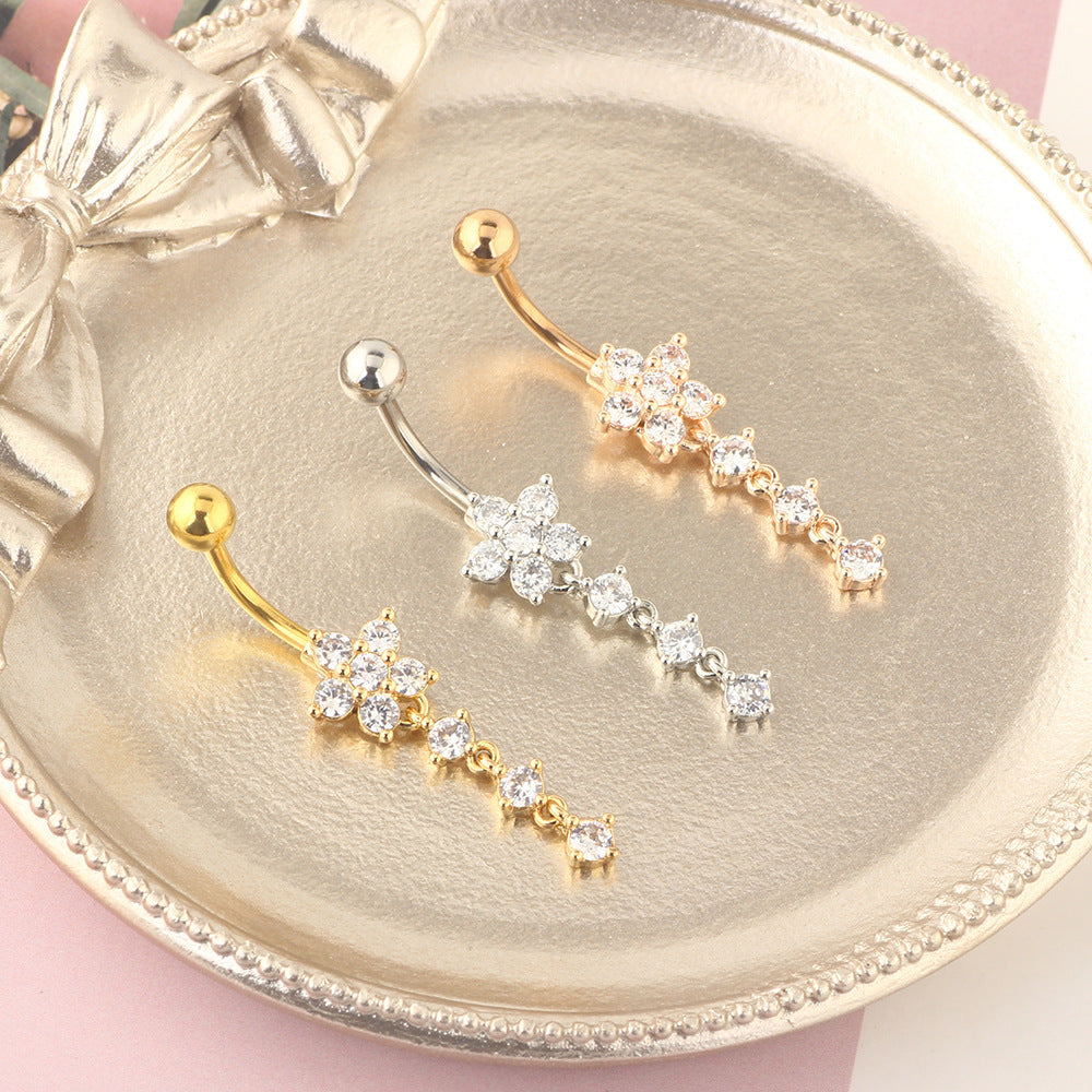 💎🌸Zircon Belly Button Nail — Sparkle & Shine🌸💎