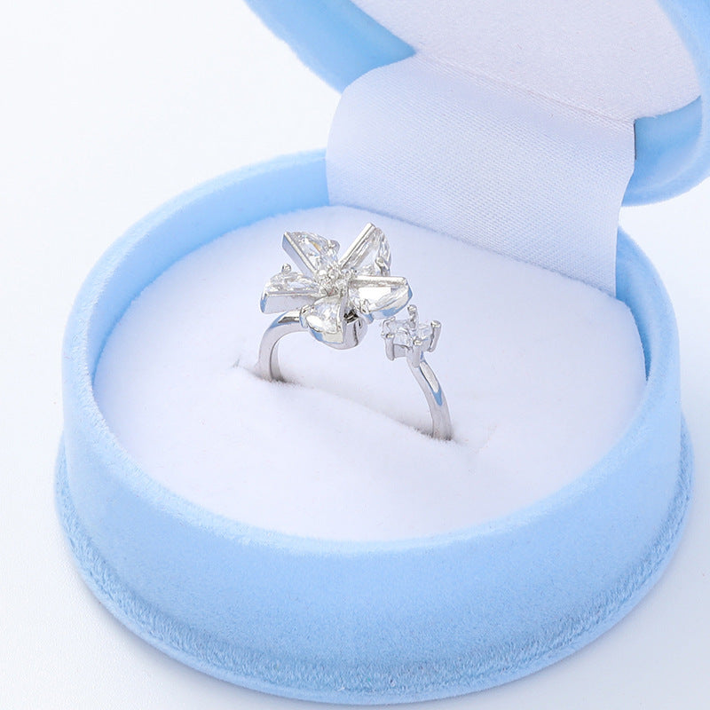 💫 Windmill Spinning Ring — Minimalist Calm, High-Sense Design ✨