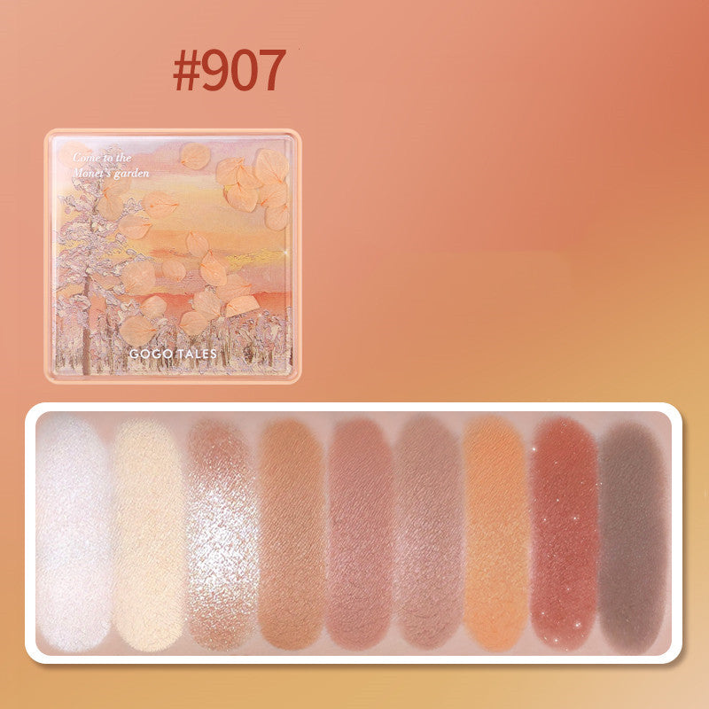 Gogo Tales Chic Multi-Finish Eyeshadow Palette – Matte, Pearl & Glitter Shades 🌸💖