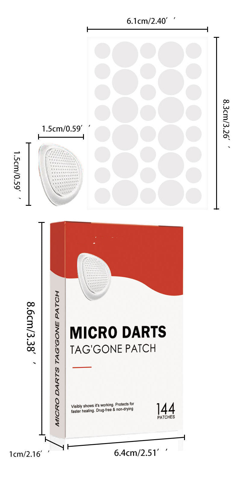 🌙 Acne Spot Patches – Clear & Confident Skin Overnight 🌸