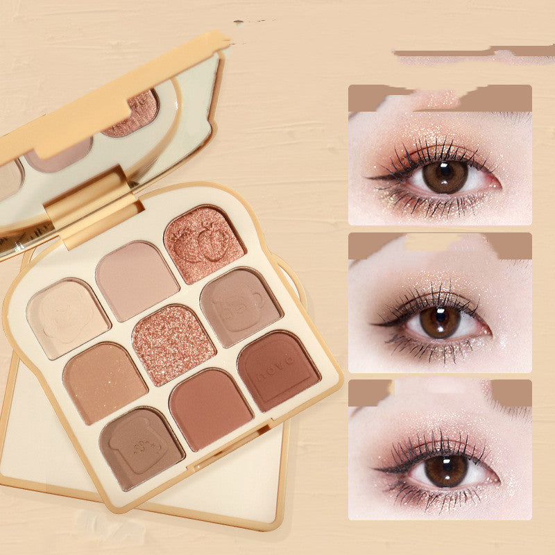 🍞 NOVO Toast 9-Colour Soft Toast Eyeshadow Palette ✨️