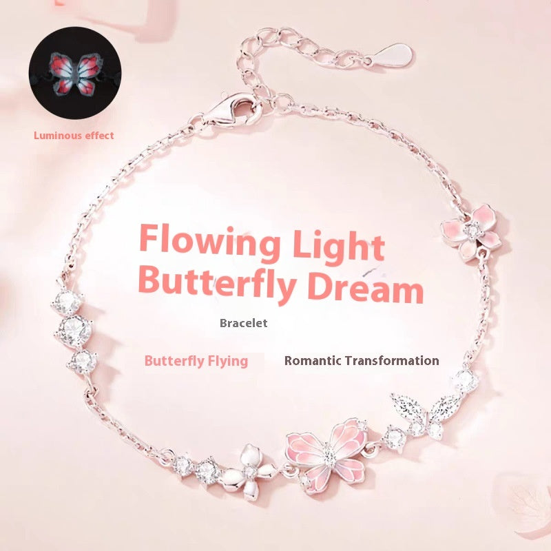 🩷Dreamy Glow Butterfly Bracelet 🦋 Light-Up Wrist Jewelry ✨️