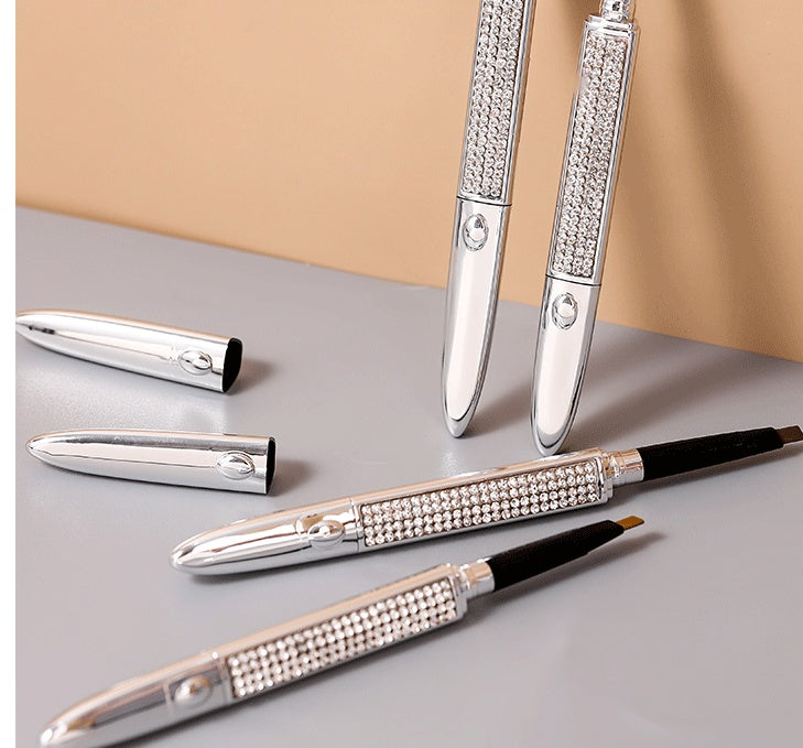 💎Sky Silver Double-Head Eyebrow Pencil — Long-Lasting & Smudge-Proof ✨