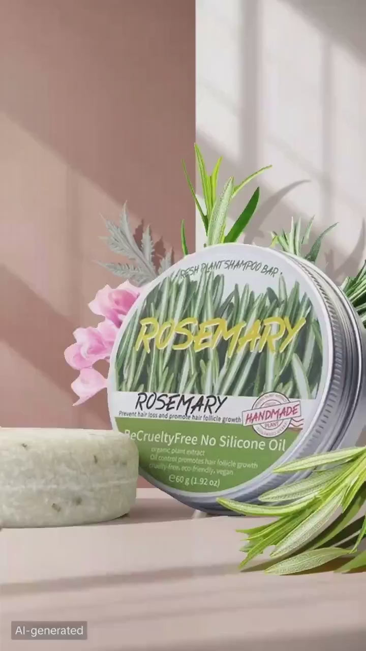 🌿 Rosemary Hair Growth Shampoo Bar- A fresh boost for your scalp & roots ✨