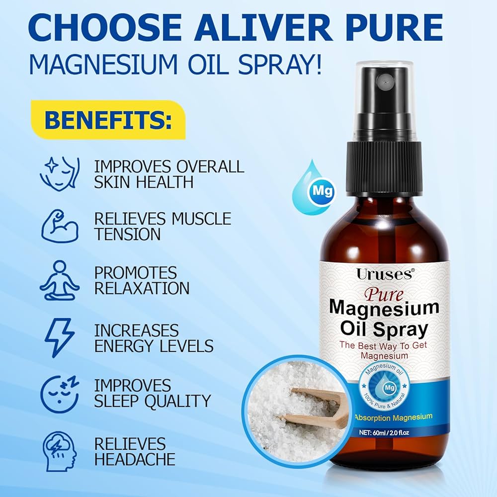 💙🦵🏼Magnesium Oil Spray + Tea Tree – Topical Magnesium Relief💦💙