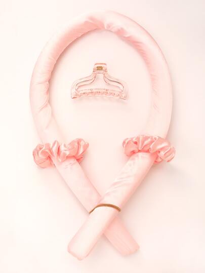 🌀 Heatless Curling Rod Headband — Natural Soft Waves 🐆