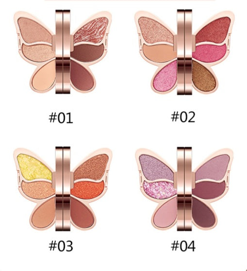 🩷🦋Butterfly Dreams Eyeshadow Palette — 6 Colors🦋🩷