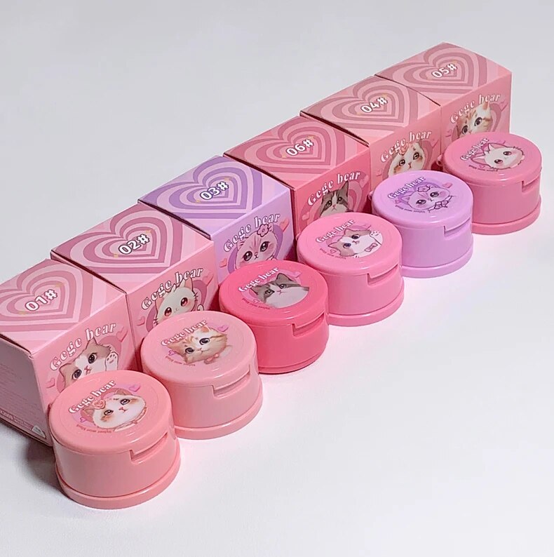 🐾🩷Kawaii Cat Cushion Blush — With Powder Puff 🩷🐾